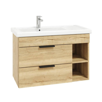 Тумба Onika Легран 80 подвесная, дуб галифакс (ум. Фостер 80 Пр.)