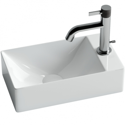 Умывальник подвесной прямоугольный (отверстие под смеситель R) Element 375*215*100мм Умывальник подвесной прямоугольный (отверстие под смеситель R) Element 375*215*100мм