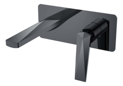 Смеситель для умывальника из стены Shine Gun Metall Смеситель для умывальника из стены Shine Gun Metall