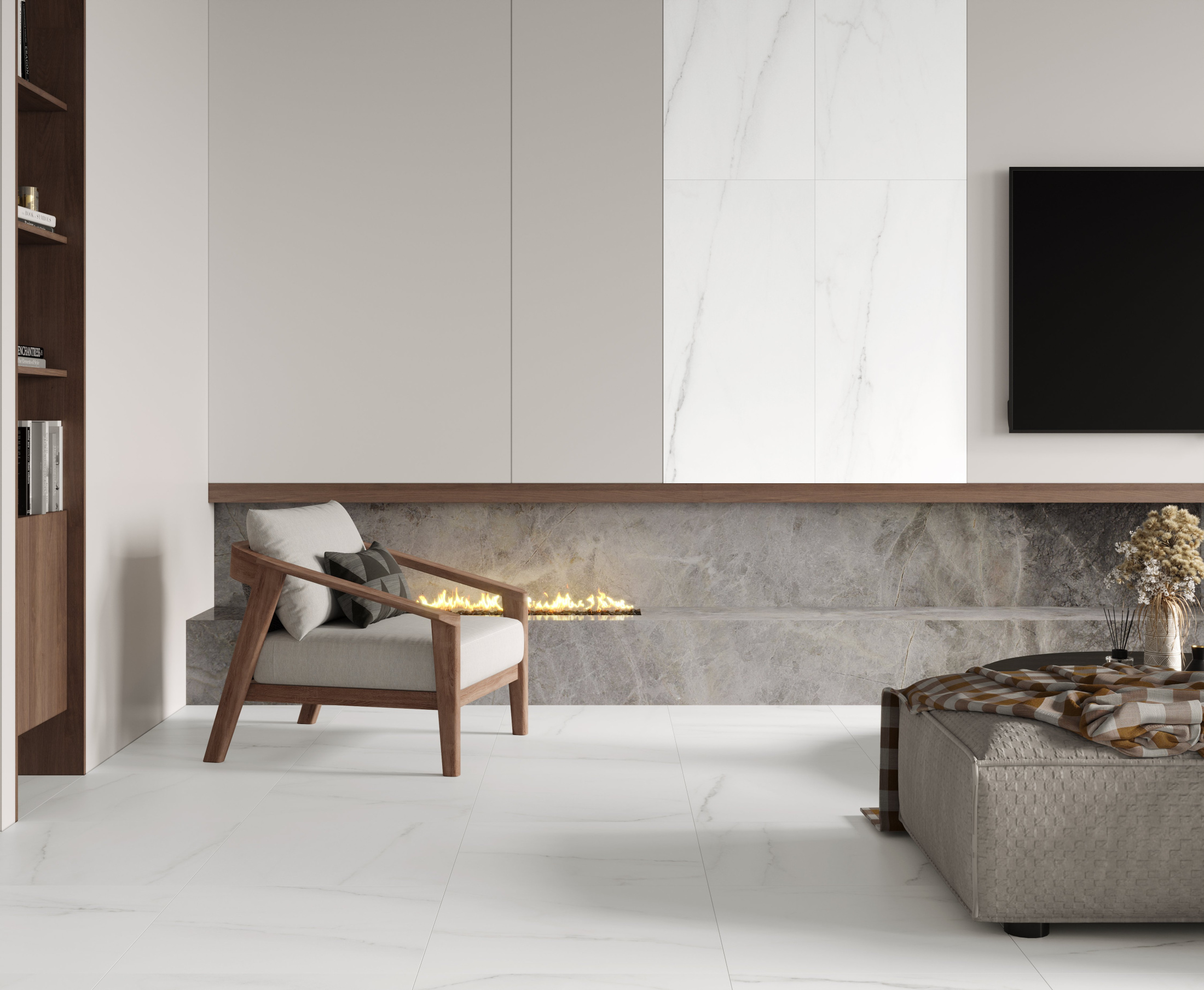 Voyage Blanco Керамогранит белый SG50002320R 60х119,5 матовый