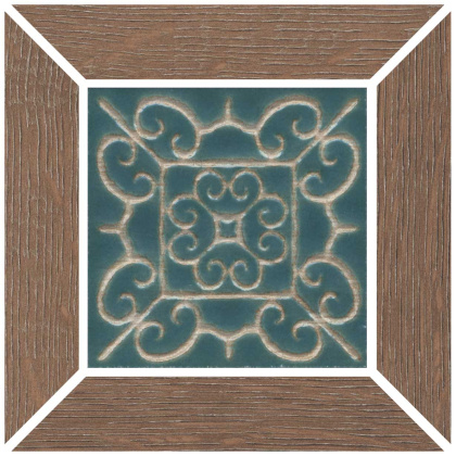 Вставка Тровазо наборный коричневый матовый 13x13x0,9