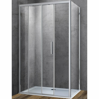 Душевой уголок Soft VSR-3SO9015CL, 1500*900, хром, стекло прозрачное