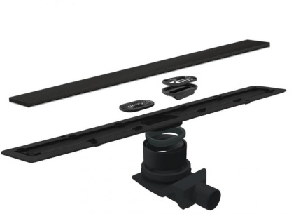 13701205 Душевой лоток Pestan Confluo Frameless Line 750 Black Glass Исполнение: Черный  13701205 Душевой лоток Pestan Confluo Frameless Line 750 Black Glass Исполнение: Черный