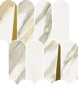 Мозаика 620110000230 Стелларис Калакатта Голд (36,1см*32,5см*9мм) (11шт/1,067м2) Элегант, шт