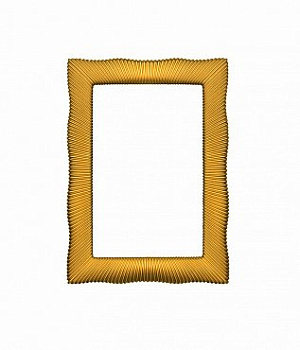 Зеркало SOHO золото 70х100 ППУ с подсветкой 563 Boheme