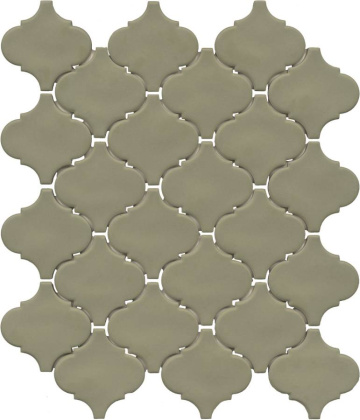 Арабески Марокко зелёный матовый 26x30x0,7