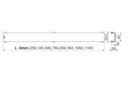 GLASS - Решетка для водоотводящего желоба, стекло-белый