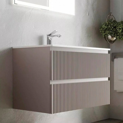 Тумба подвесная SANCOS Snob R правая 995х445х500, c двумя ящиками оснащенными доводчиками, Doha Soft, арт.SNR100RSM