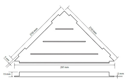 Душевая полка Bemeta Cytro 101302430 угловая, Черная матовая
