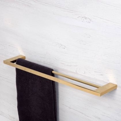 Держатель полотенец двойной Sauer , 64,2х1,8х11 см, цвет золото, K-7940