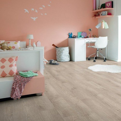 Виниловый ламинат Quick Step LIVYN Balance Click BACL 40133 Дуб Жемчужный Серо-коричневый
