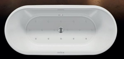 Акриловая ванна Riho Modesty 170 velvet - CHROMSPARKLE SYSTEM