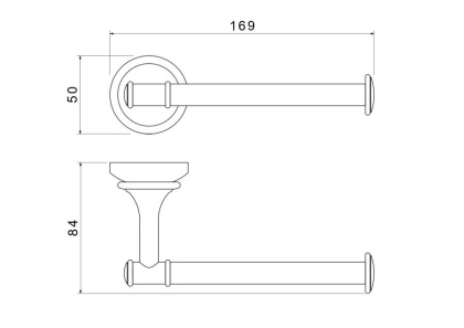 Бумагодержатель AQUATEK AQ4508CR КЛАССИК
