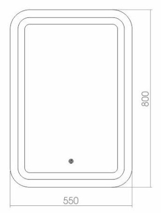 Зеркало Creto Malibu 55х80