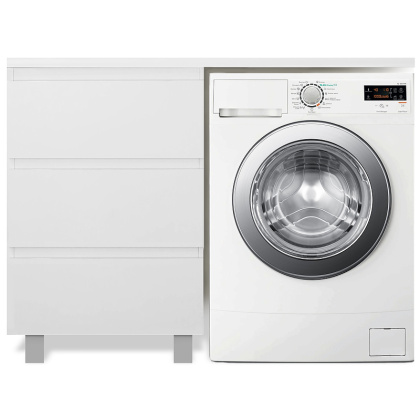 Комплект мебели Dallas Luxe 1500х482 левосторонний напольный 3 ящика  (ШхГхВ)  848х476х860