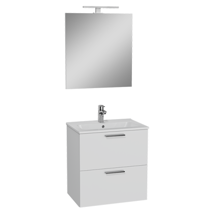 Набор Mia 60 см с выдвижными ящиками (раковина, шкаф под раковину, зеркало), цвет белый глянцевый Набор Mia 60 см с выдвижными ящиками (раковина, шкаф под раковину, зеркало), цвет белый глянцевый