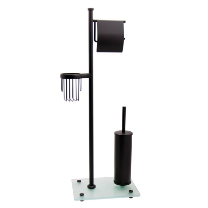 Комбинированная напольная стойка, 37,5х83,3х22 см, черная, K-1264B