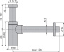 Сифон для умывальника DN32 DESIGN, GOLD-глянец