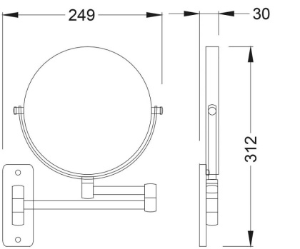 Зеркало Timo Selene 17076/17 золото матовое Зеркало Timo Selene 17076/17 золото матовое