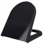 Сиденье с крышкой (soft close) Taormina/Jet Flush,дюропласт, черный,  арт.A0300-005 (A0301-005), шт