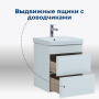 Тумба под раковину Aquanet София 50 белый глянец (2 ящика) Тумба под раковину Aquanet София 50 белый глянец (2 ящика)