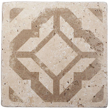 Натуральный травертин, ORNAMENT №7 10x10, Provance Натуральный травертин, ORNAMENT №7 10x10, Provance
