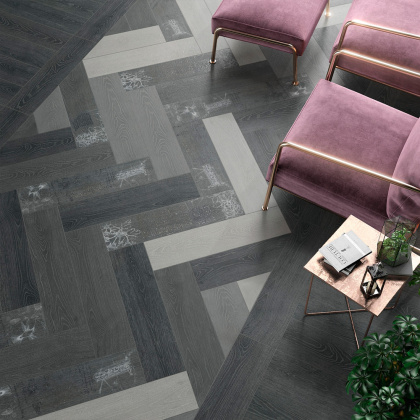 Керамогранит DD700900R Абете черный обрезной 20*80*11 (9шт\1.44м2), м2