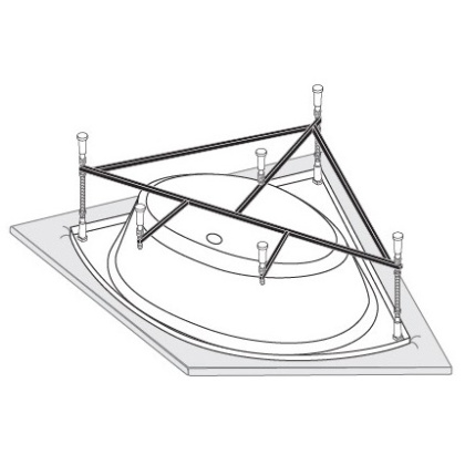 Каркас к ванне VAGNERPLAST Mini Catalina 125x125 Каркас к ванне VAGNERPLAST Mini Catalina 125x125