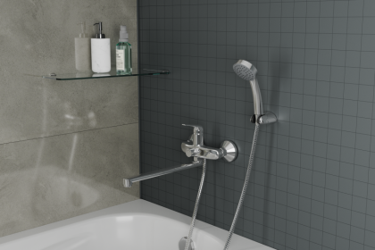 Смеситель для ванны с длинным поворотным изливом RUSH Corsica (CO4240-51)