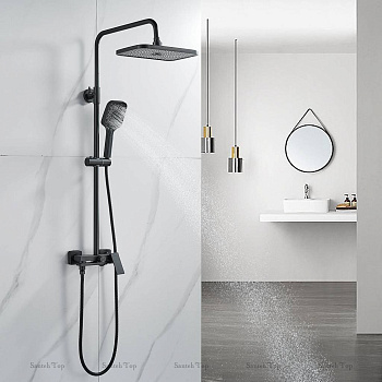 Душевая система Shevanik, латунь S9101H черный