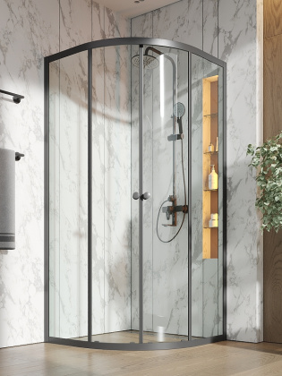 Душевой уголок Orange E01-090TB/G без поддона 90х90, стекло прозрачное