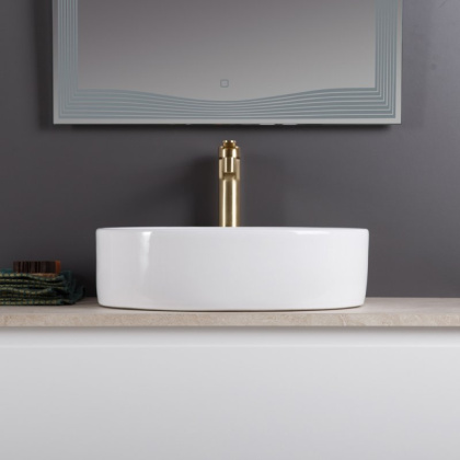 Раковина керамическая накладная, овальная BB1049 Раковина керамическая накладная, овальная BB1049