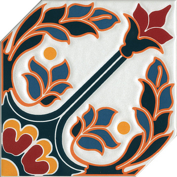 Декор настен. HGD\A448\18000 Болао 4 синий 15см*15см*6,9мм (1уп/38шт/0,855м2) глянцевый, шт