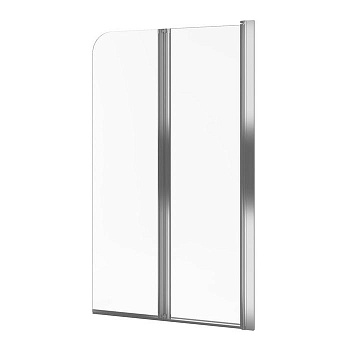 Шторка для ванны EXCELLENT Fliper 80 см (хром) правая