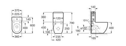 Бачок для унитаза Roca Meridian 7341242000 Бачок для унитаза Roca Meridian 7341242000