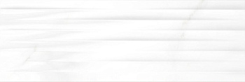 Плитка настенная EGU052D Elegance рельеф полосы белый 25х75 (6шт/1,12м2), м2