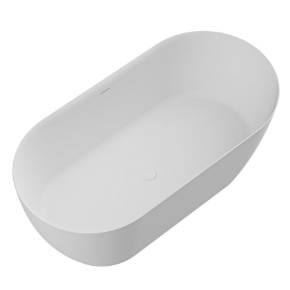 CZR-RELAX-170-80-57-SSB Ванна из искусственного камня Solid Surface 1700х800х570 Исполнение: Белый матовый 