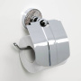 Держатель туалетной бумаги Nau с крышкой, 14,7х14,5х6,4 см, хром, K-7725