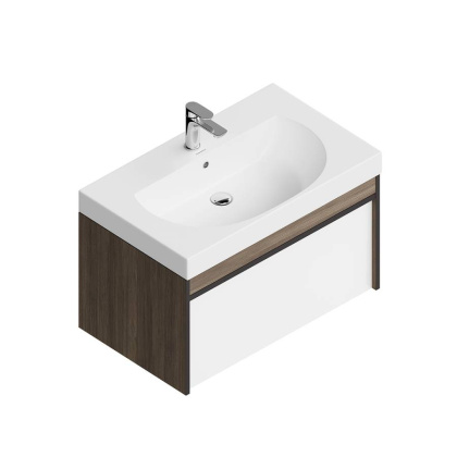 Тумба с раковиной Kerama Marazzi Modula 80 см MO.80.1+1\AR арабика