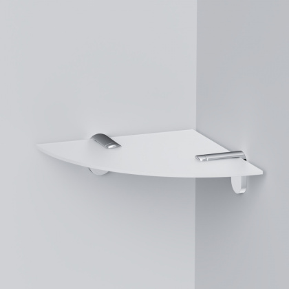 A8434900 X-Joy Угловая стеклянная полка, 20 см A8434900 X-Joy Угловая стеклянная полка, 20 см