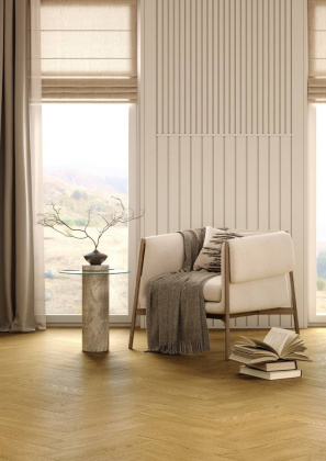 Кварцевый паркет Quartz Parquet Штучный паркет Дуб Рейн, 44-33429, 5/0,6 мм