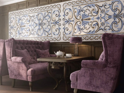 Керамогранит SG590902R Мозаика синий декорированный лаппатированный 119,5*238,5*11(1шт/2,85м2), м2