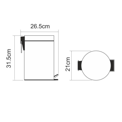 K-635BLACK Ведро 5L K-635BLACK Ведро 5L