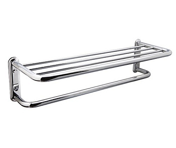 Полка для полотенец, 64х16,6х20,8 см, хром, K-888