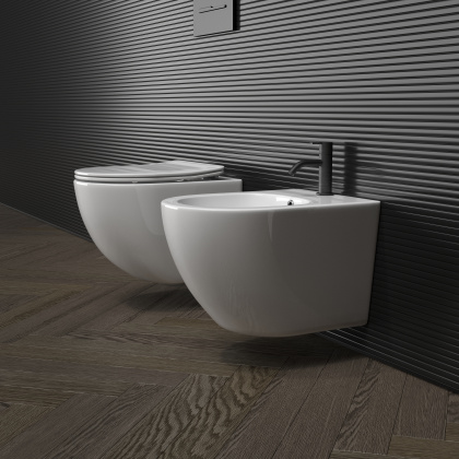 Биде подвесное Ceramica Nova Forma CN3010 Биде подвесное Ceramica Nova Forma CN3010