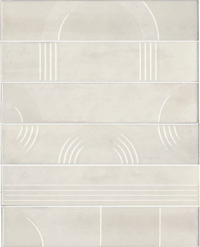 Панно Мажорель белый глянцевый (из 6 частей 6х28,5) 36x28,5x1