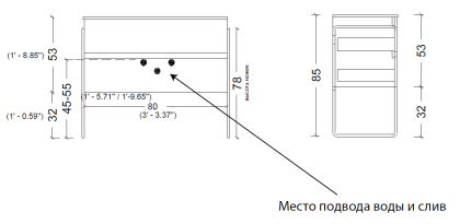 Тумба без раковины Vallessi 80*46cm КАШЕМИР мат. 2 полки, 837-080-C mat Boheme Тумба без раковины Vallessi 80*46cm КАШЕМИР мат. 2 полки, 837-080-C mat Boheme
