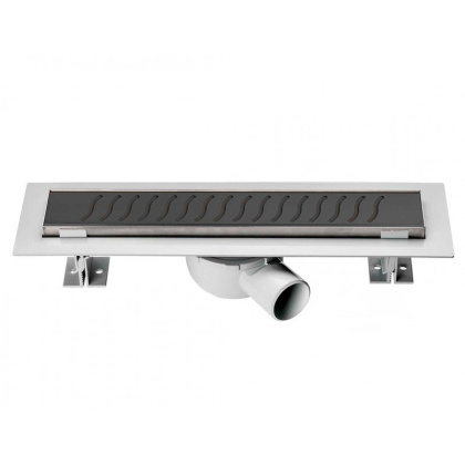 Душевой лоток SAY OPTIMA 601.80.B.M.S.BUK, 80 см, матовый черный