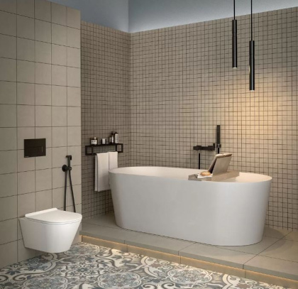 Декор мозаичный DD6417\MM Про Чементо Бежевый 30см*30см*9мм (1уп/6шт/)Матовый, шт