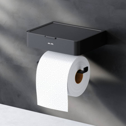 A50A341522 Inspire V2.0, Держатель для туалетной бумаги с коробкой, черный, шт A50A341522 Inspire V2.0, Держатель для туалетной бумаги с коробкой, черный, шт